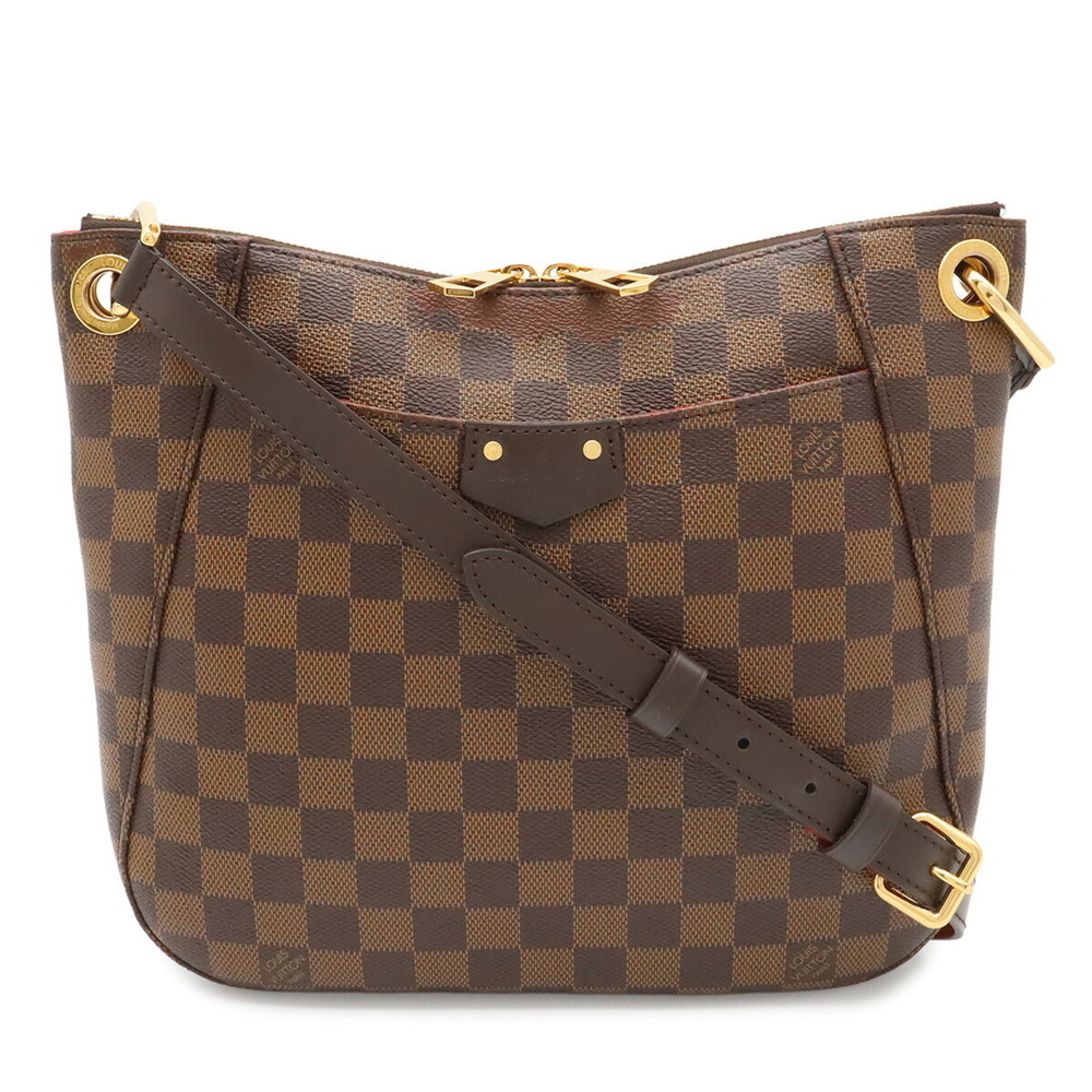 LOUIS VUITTON Damier South Bank Shoulder Bag with Tassel Charm N42230